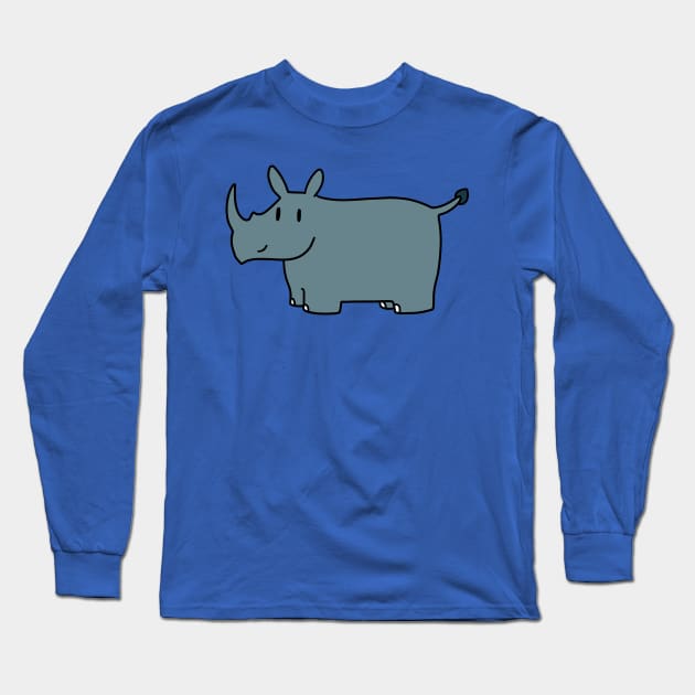 Rhino Long Sleeve T-Shirt by saradaboru